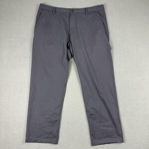 Rhone Pants Mens Large Gray Commuter Chino Performance Golf Travel Stretch